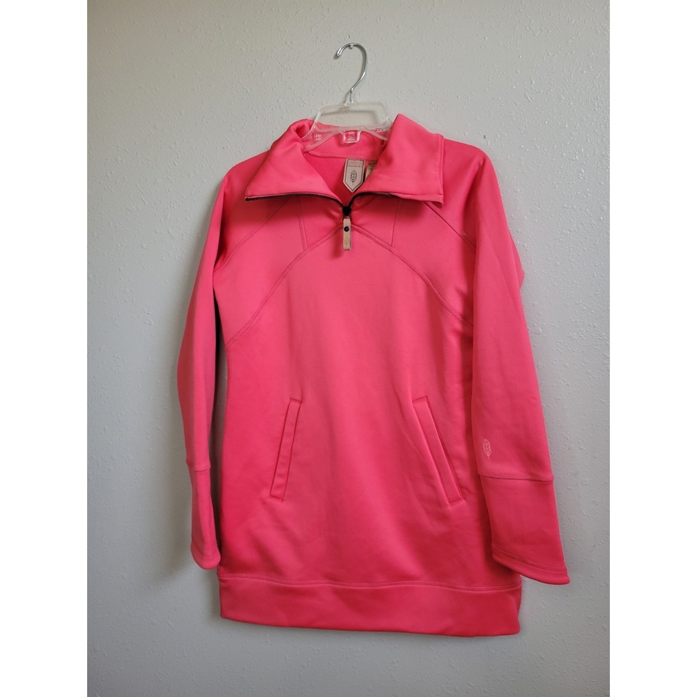 Indygena Women Pullover Long Sleeve Top Fleece Lined Pockets Casual Activewear S